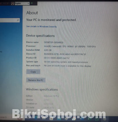 hp 15.6' Leptop